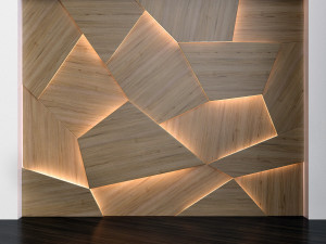 wooden 3d panels 3D Model