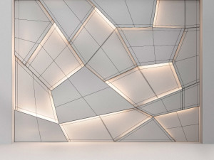 wooden 3d panels Modelo 3D