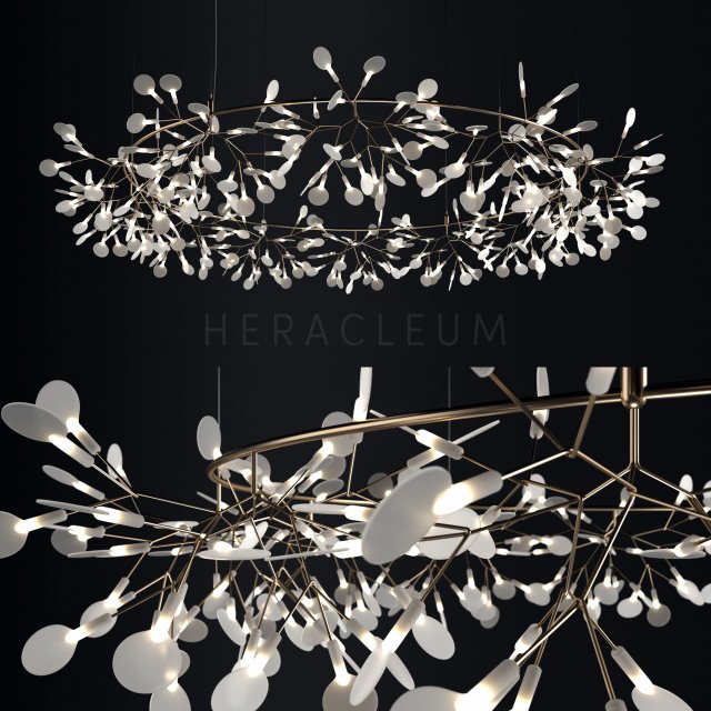 chandelier moooi heracleum the big o Modelo 3D .c4d .max .obj .3ds .fbx .stl .blend 