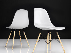 eames dsw plastic side chair 3D मॉडल