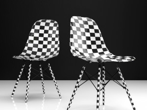 eames dsw plastic side chair 3D मॉडल