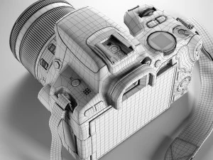 canon eos200d Modello 3D