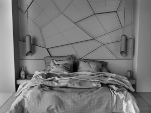 спальный гарнитур 3 3D Модель