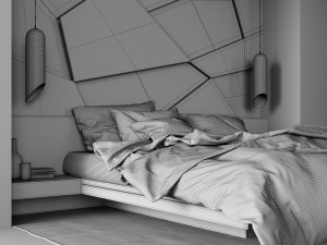 bedroom set 3 3D 모델