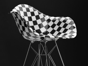 eames dar bar plastic side chairs Modelo 3D
