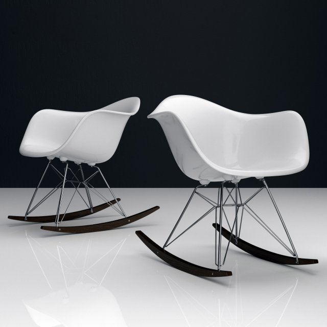 eames rar plastic side chairs 3D मॉडल .c4d .max .obj .3ds .fbx .stl .blend