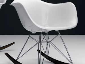 eames rar plastic side chairs 3D मॉडल
