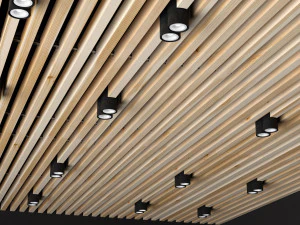 techo de madera Modelo 3D