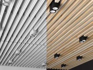 techo de madera Modelo 3D