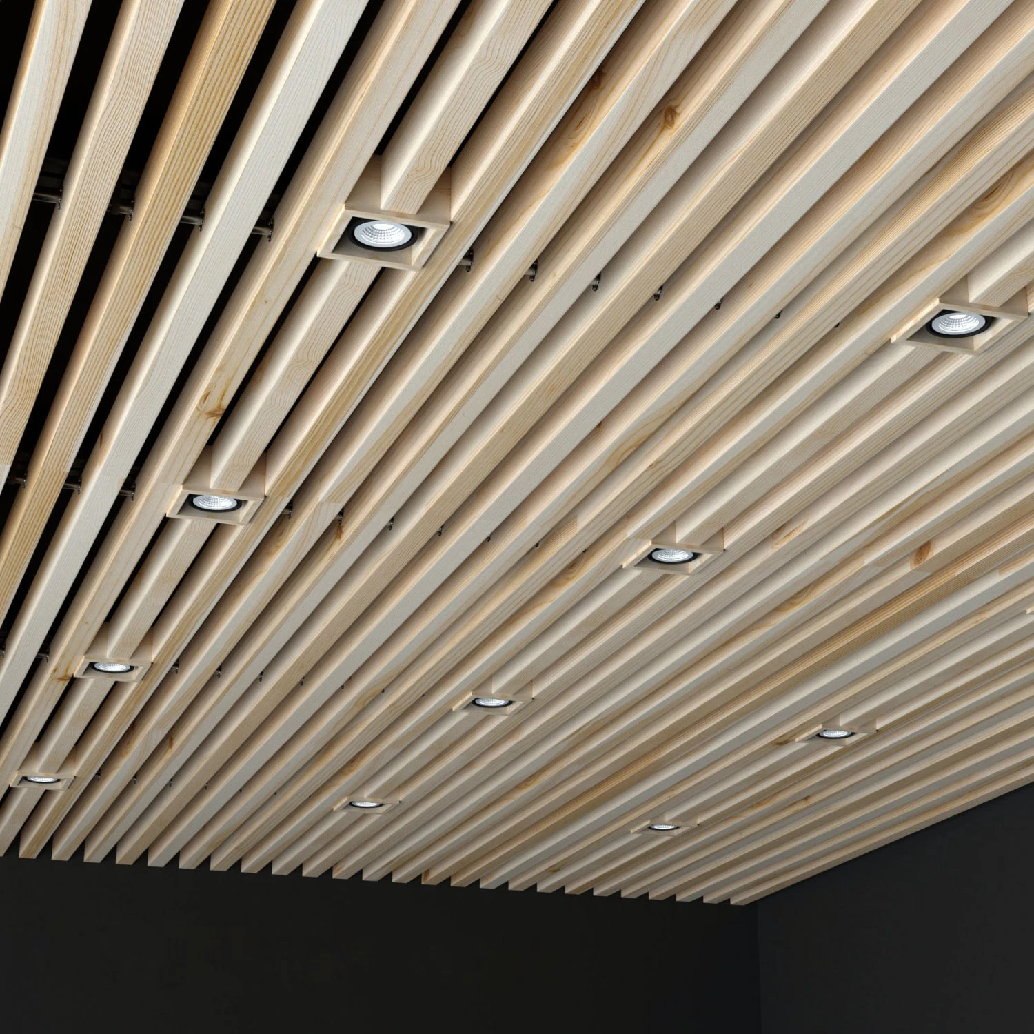 wooden ceiling 2 3D Model .c4d .max .obj .3ds .fbx .stl .blend 