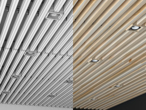 wooden ceiling 2 3D Модель