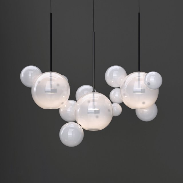 giopato coombes bolle 14 bubble frost and black 3D Model .c4d .max .obj .3ds .fbx .stl .blend 