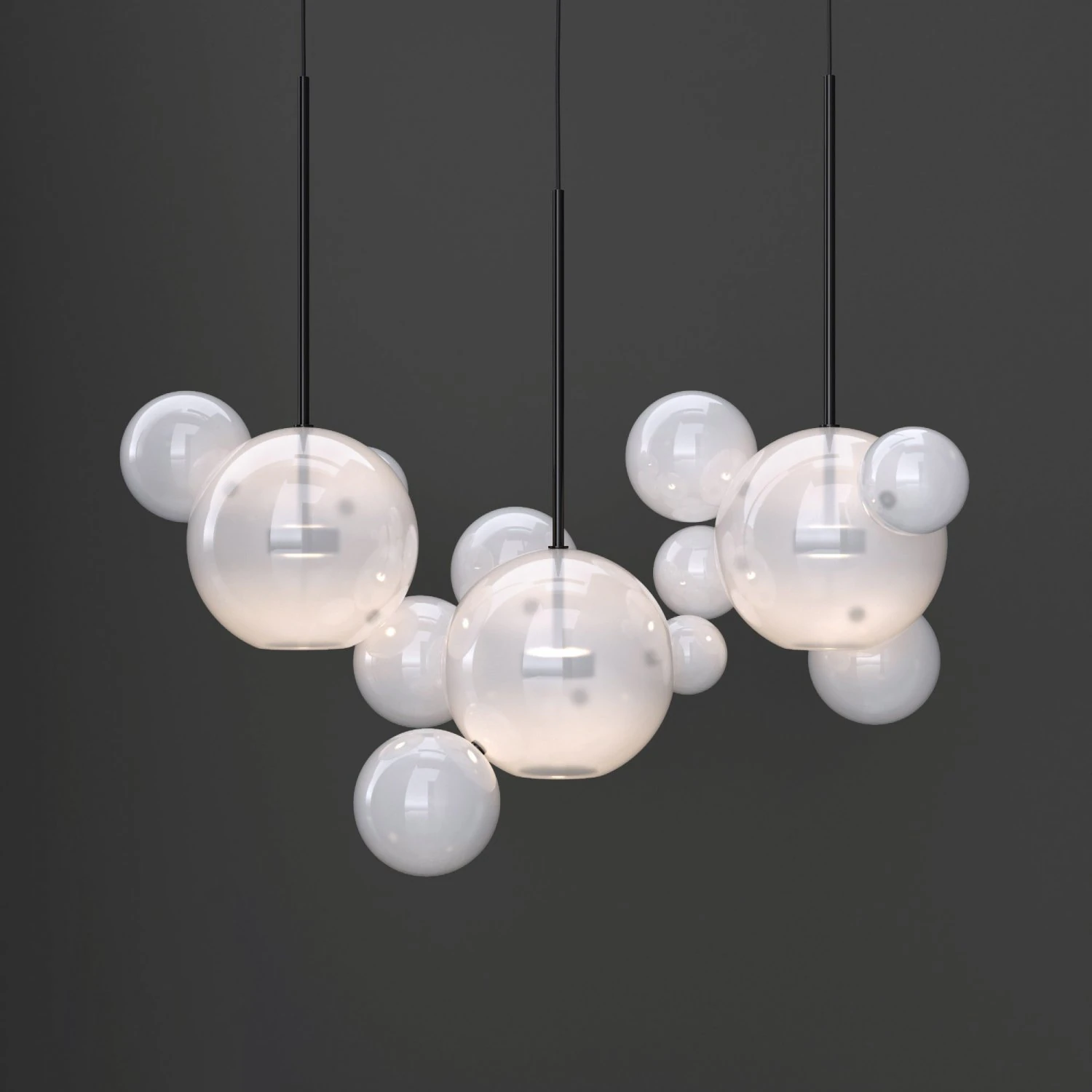 giopato coombes bolle 14 bubble frost and black 3D Model .c4d .max .obj .3ds .fbx .stl .blend 