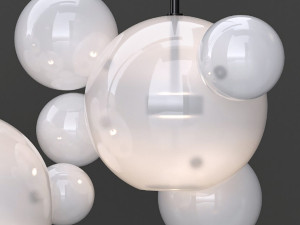 giopato coombes bolle 14 bubble frost and black 3D Model