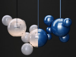 giopato coombes bolle 14 bubble frost and black 3D Model