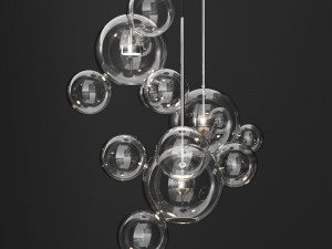 giopato coombes bolle 14 bubble 2 clear and silver 3D मॉडल