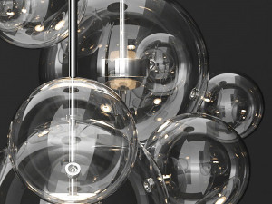 giopato coombes bolle 14 bubble 2 clear and silver Modelo 3D