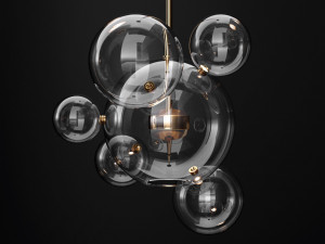 giopato coombes bolle 6 bubble clear gold 3D मॉडल