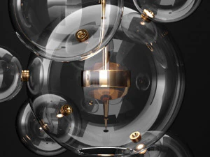 giopato coombes bolle 6 bubble clear gold 3D Model