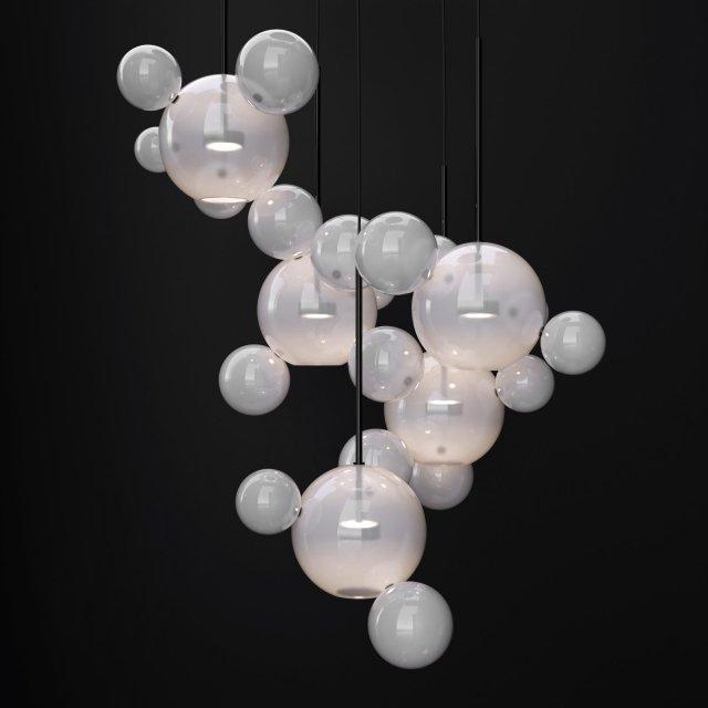 giopato coombes bolle 24 bubble frost black Model 3D .c4d .max .obj .3ds .fbx .stl .blend 