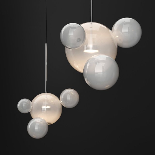 giopato coombes bolle 4 bubble frost-silver 3D Model .c4d .max .obj .3ds .fbx .stl .blend 
