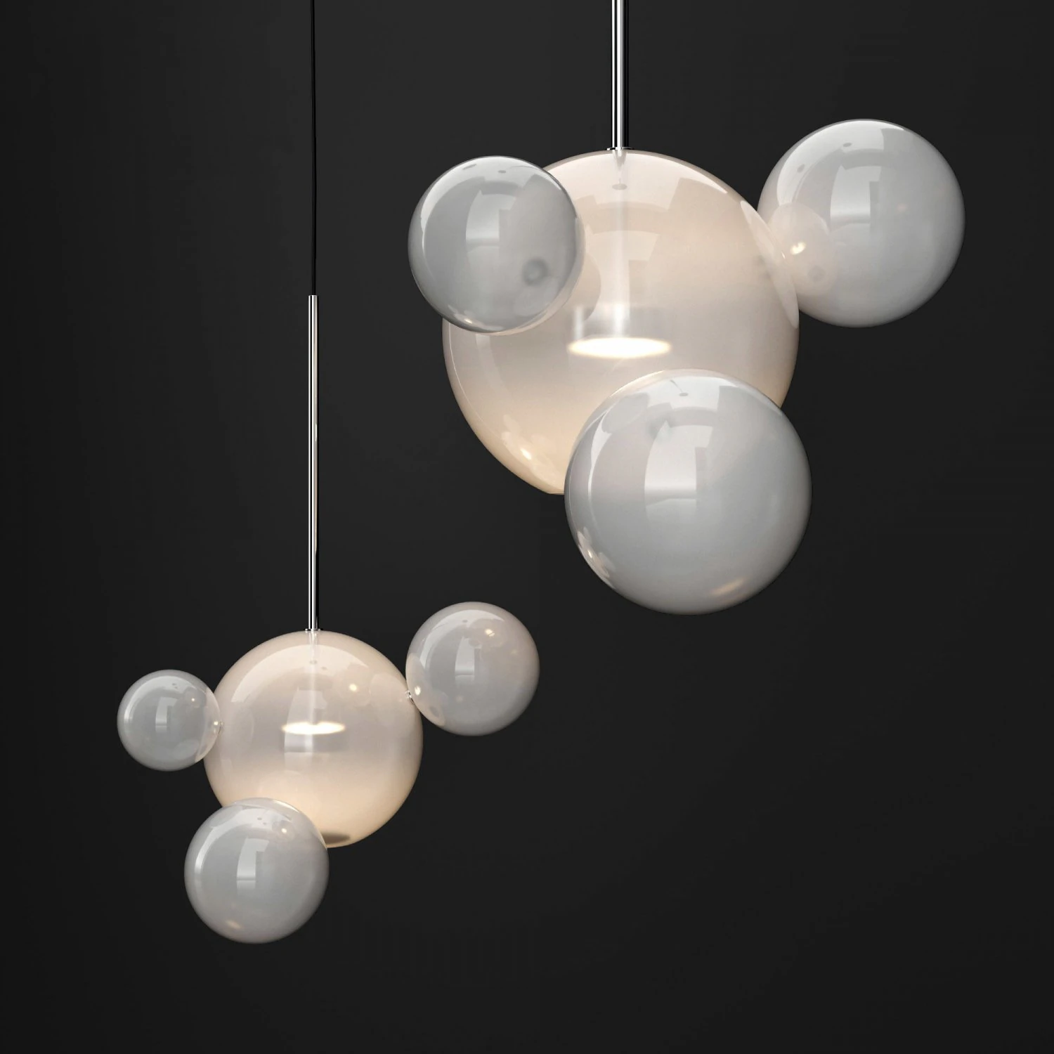 giopato coombes bolle 4 bubble frost-silver 3D Model .c4d .max .obj .3ds .fbx .stl .blend 