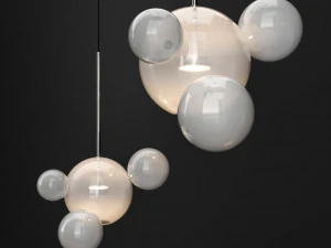 जियोपेटो कॉम्ब्स बोले 4 बबल फ्रॉस्ट-सिल्वर 3D मॉडल