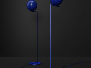 flos ic floor lamp f2 gold Modèle 3D