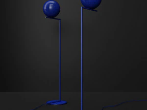 flos ic floor lamp f2 gold 3D Model