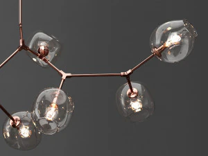branching bubble 9 lamps 3 3D Model