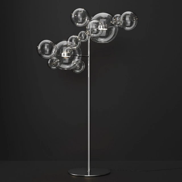 Giopato Coombes lampa podłogowa Bolle 12 Bubble Clearsilver Model 3D .c4d .max .obj .3ds .fbx .stl .blend 