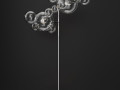 Giopato Coombes floor lamp BOLLE 12 bubble Clearsilver 3D-Modell