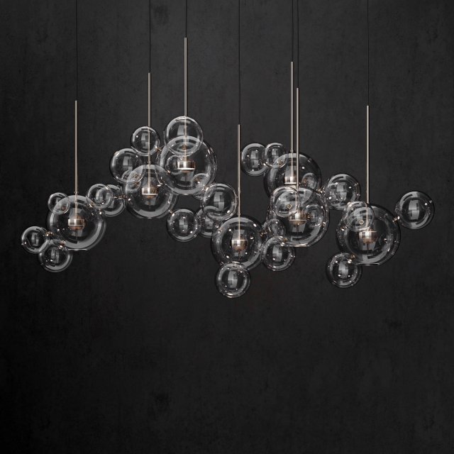 giopato coombes bolle 34 bubble 2 clear silver 3D Model .c4d .max .obj .3ds .fbx .stl .blend 