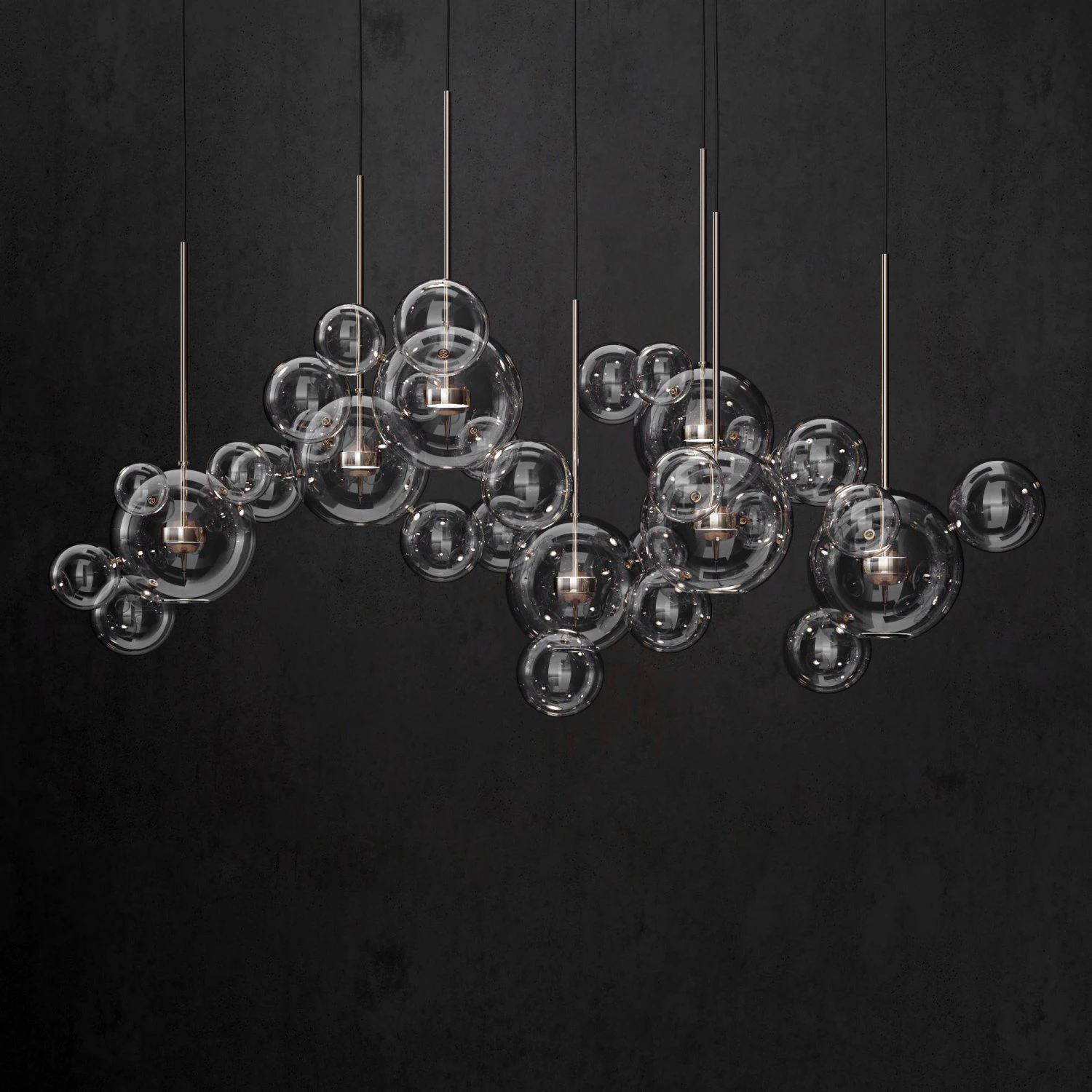 giopato coombes bolle 34 bubble 2 clear silver 3D Model .c4d .max .obj .3ds .fbx .stl .blend 