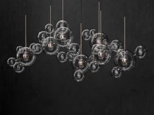 जियोपेटो कोम्बेस बोले 34 बबल 2 क्लियर सिल्वर 3D मॉडल