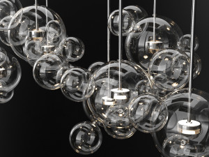 giopato coombes bolle 34 bubble 2 clear silver 3D Model