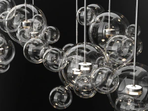 giopato coombes bolle 34 bubble 2 clear silver 3D Model