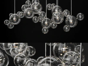 giopato coombes bolle 34 bubble 2 clear silver 3D Model