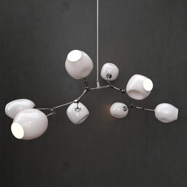 branching bubble 8 lamps 3 3D-Modell .c4d .max .obj .3ds .fbx .stl .blend 