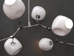 branching bubble 8 lamps 3 3D Model
