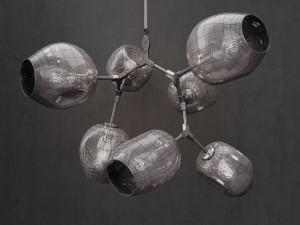 branching bubble 7 lamps 2 Modèle 3D