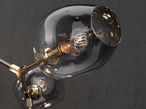 branching bubble 7 lamps 2 3D Model