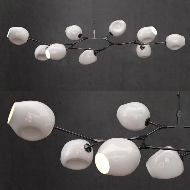branching bubble 9 lamps 3 Modello 3D .c4d .max .obj .3ds .fbx .stl .blend 