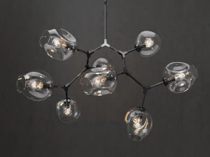 ветвящийся пузырь 8 ламп 2 3D Модель