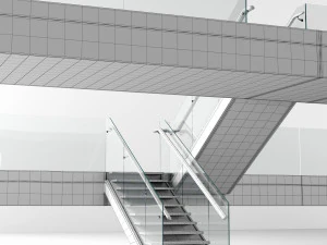 wooden stairs 2 3D Model