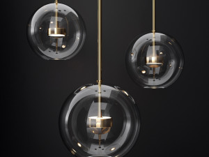giopato coombes bolle 1 bubble clear gold 3D Model