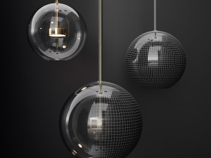 giopato coombes bolle 1 bubble clear gold Model 3D