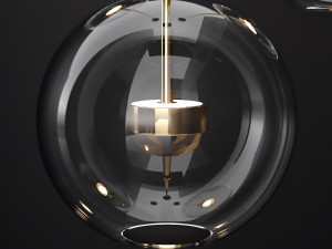 giopato coombes bolle 1 bubble clear gold Model 3D