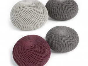 tığ işi puf 3D Model