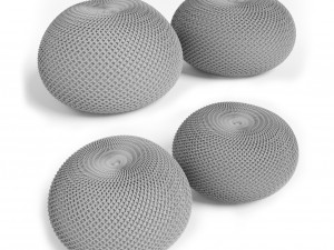 crochet pouf Modèle 3D